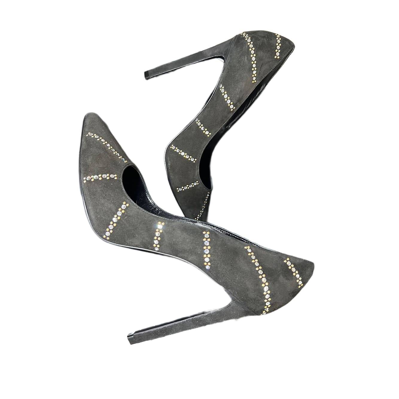 Celine Sharp Suede Pumps