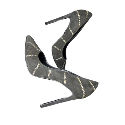 Celine Sharp Suede Pumps