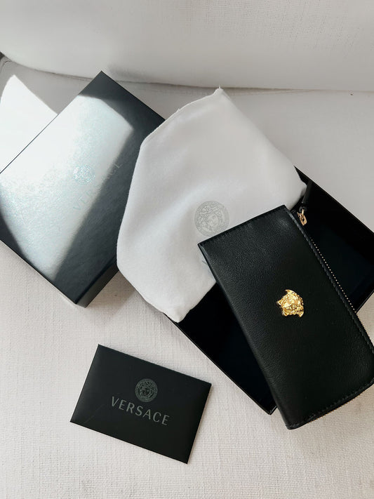 Versace Zip Card Case Wallet