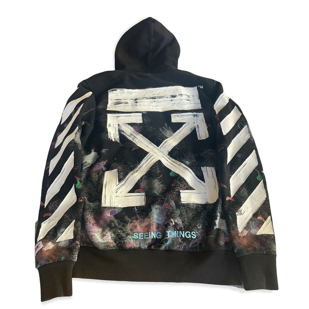 Off-white Galaxy Zipper Hoodie. Size M. Retail Price 1025$