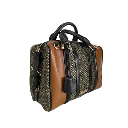 BURBERRY Tri-color Boston Bag