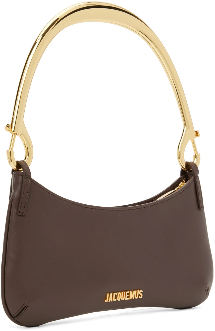 JACQUEMUS Brown Le Raphia 'Le Bisou Mousqueton' Bag