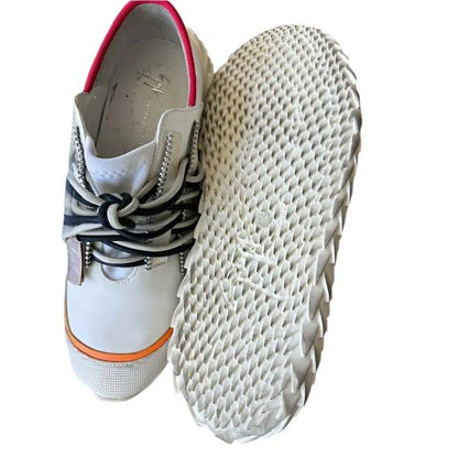 GIUSEPPE ZANOTTI White Leather Sneakers
