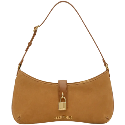JACQUEMUS Tan Le Raphia 'Le Bisou Cadenas' Bag