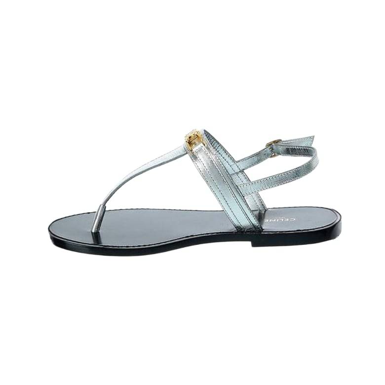 CELINE Triomphe Leather Sandal