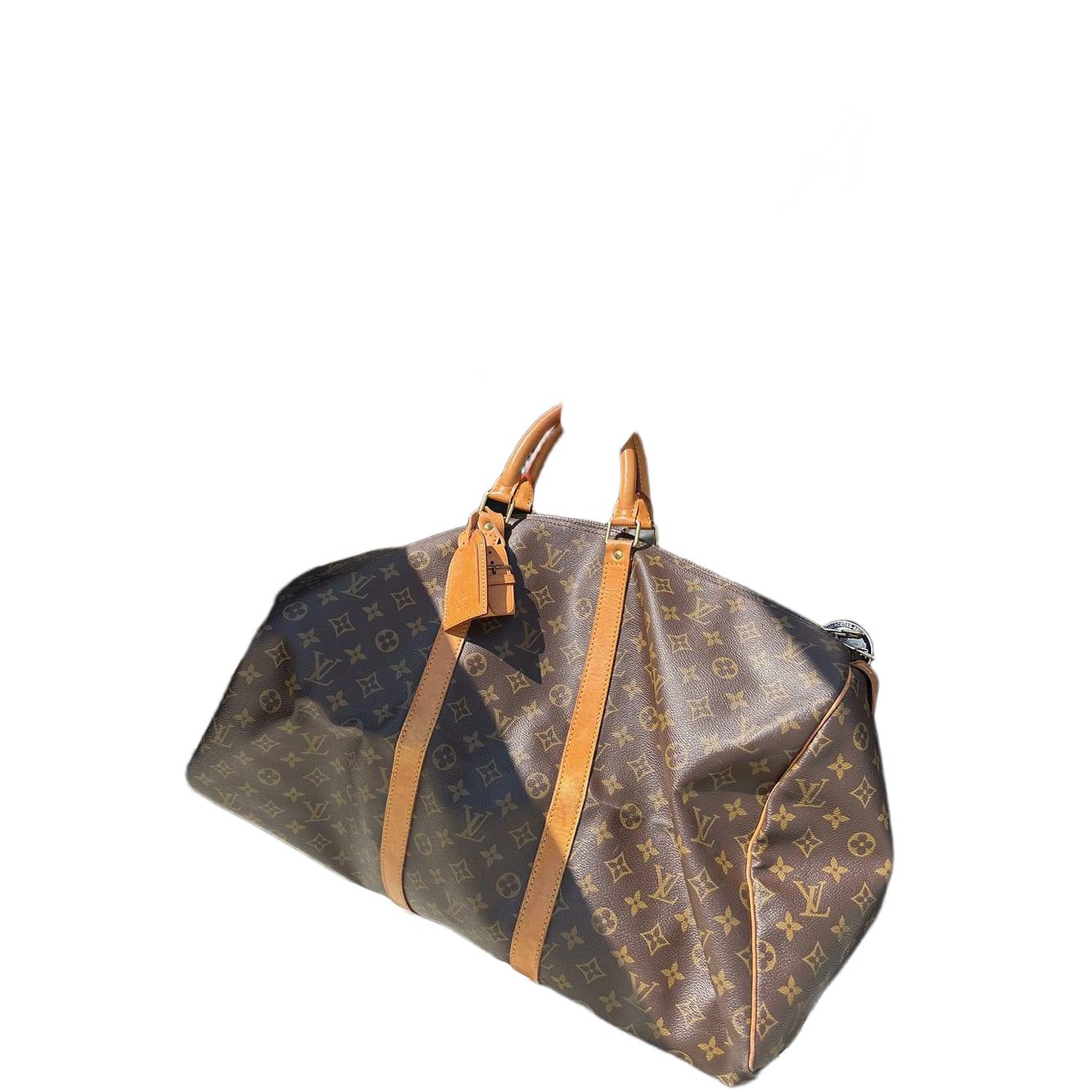 LOUIS VUITTON Keepall 55 Monogram Canvas Boston Bag