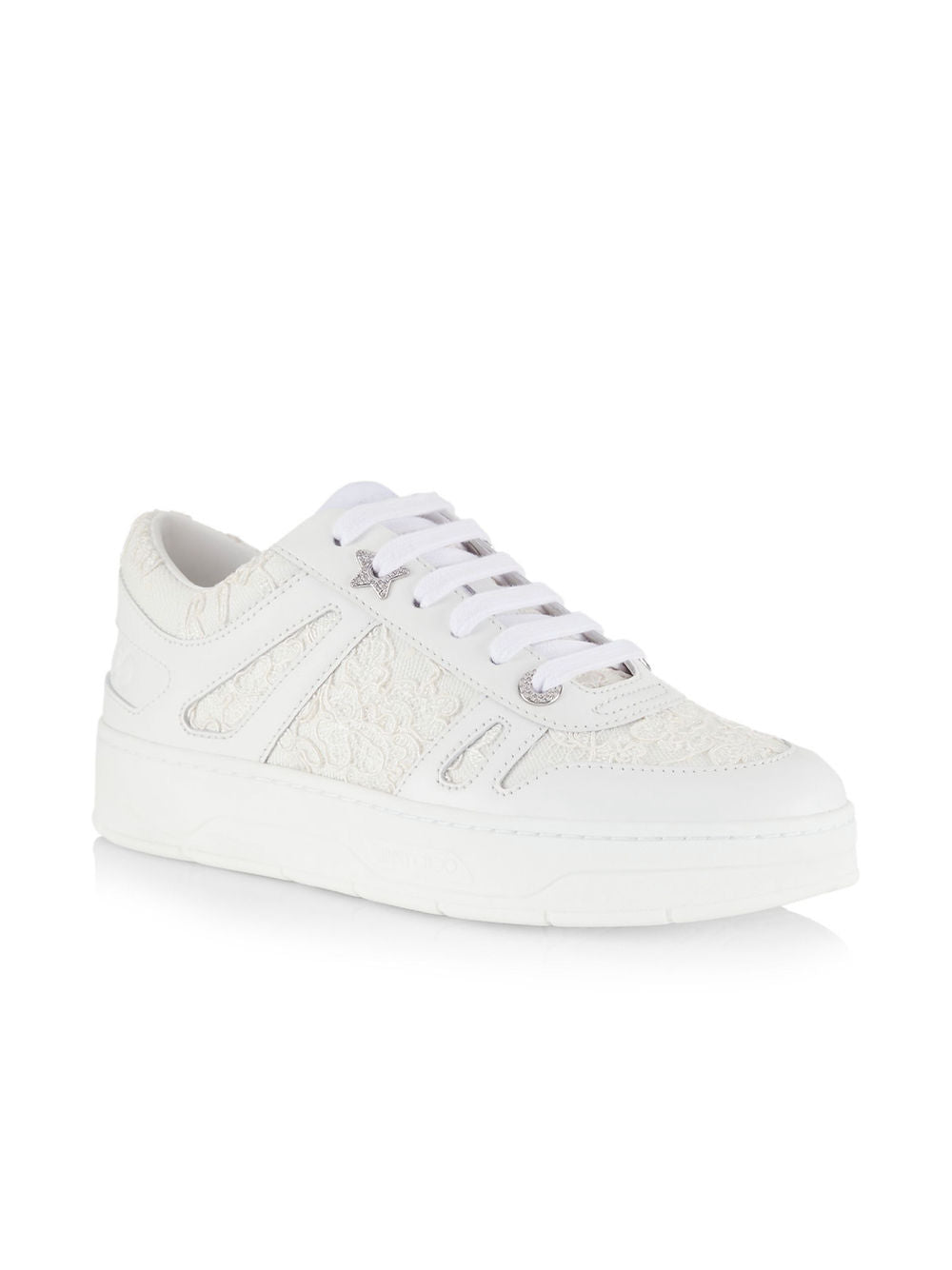 Jimmy Choo Hawaii Lace Low-Top Sneakers