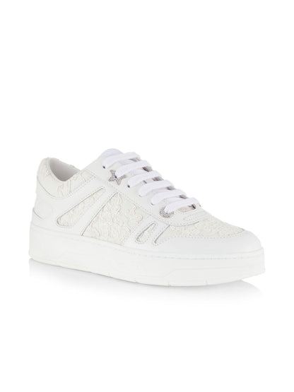 Jimmy Choo Hawaii Lace Low-Top Sneakers