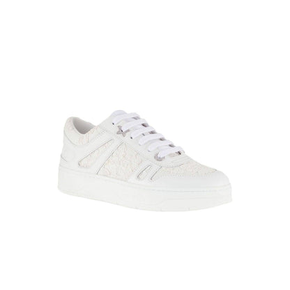 Jimmy Choo Hawaii Lace Low-Top Sneakers