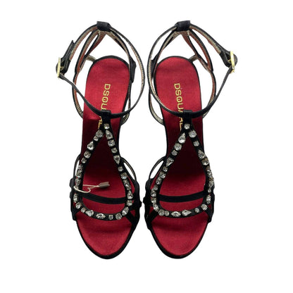 DSQUARED2 sandal satin heel