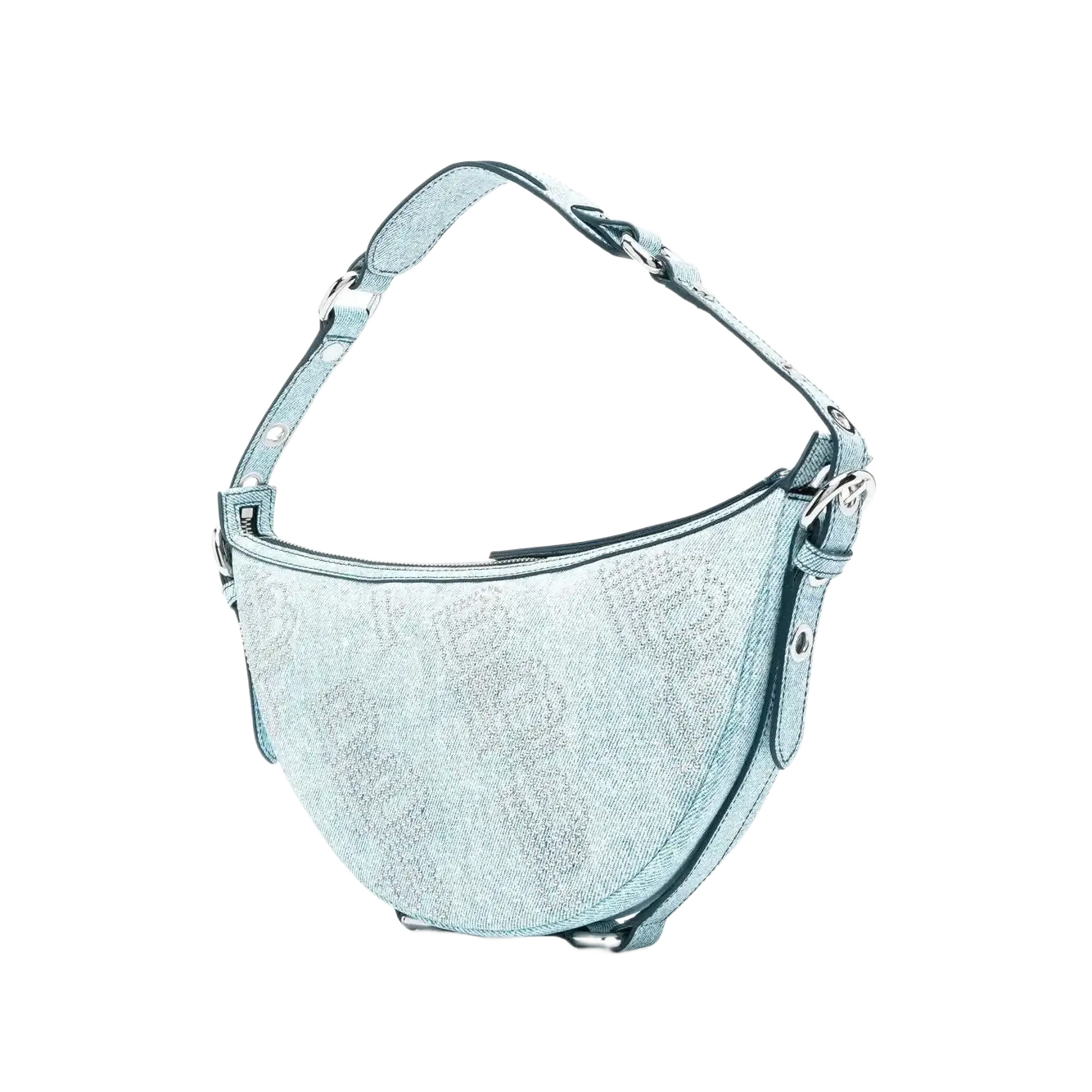 BY FAR Gib denim shoulder bag