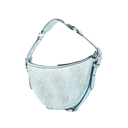 BY FAR Gib denim shoulder bag