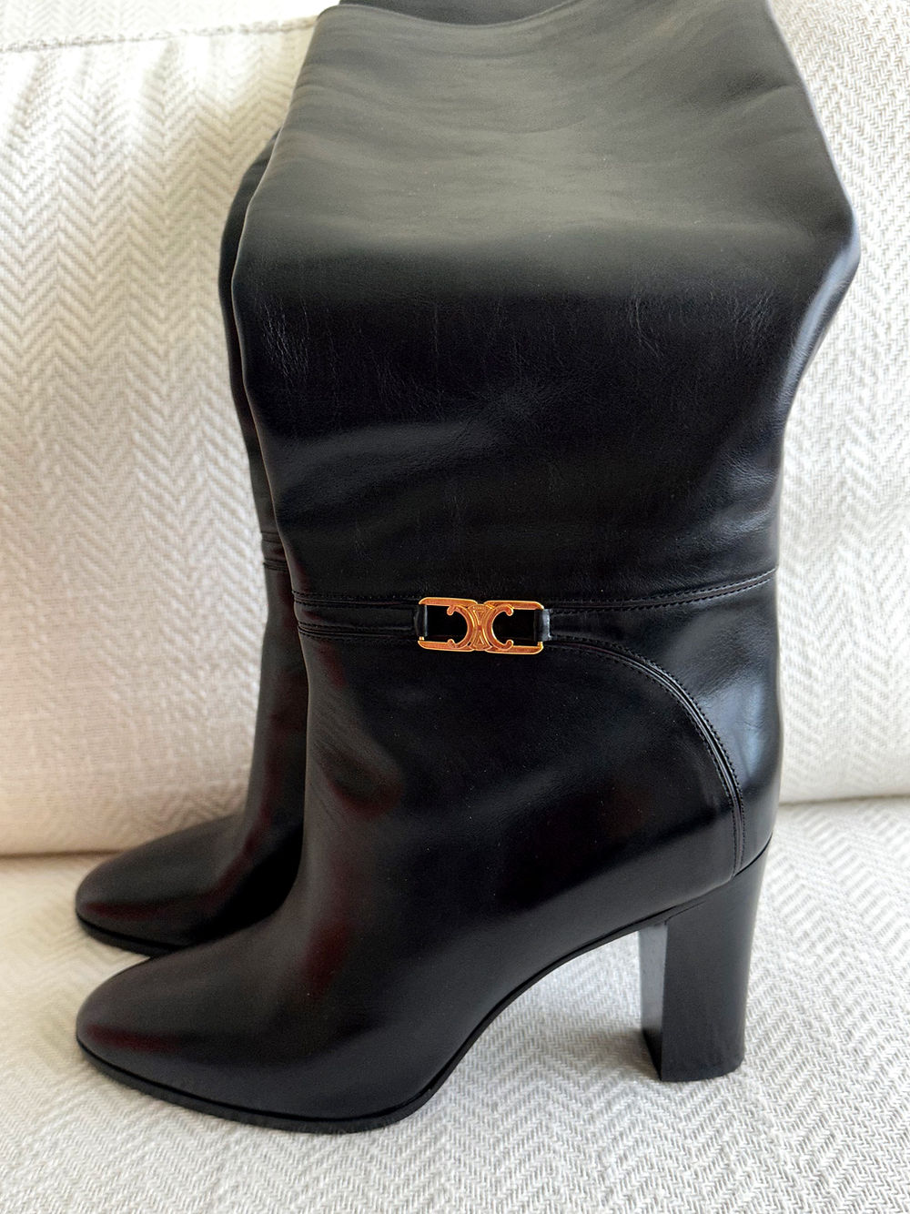 CELINE Boots claude Women Leather Black