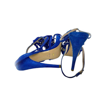 EMPORIO ARMANI BLUE TASSEL HEELS
