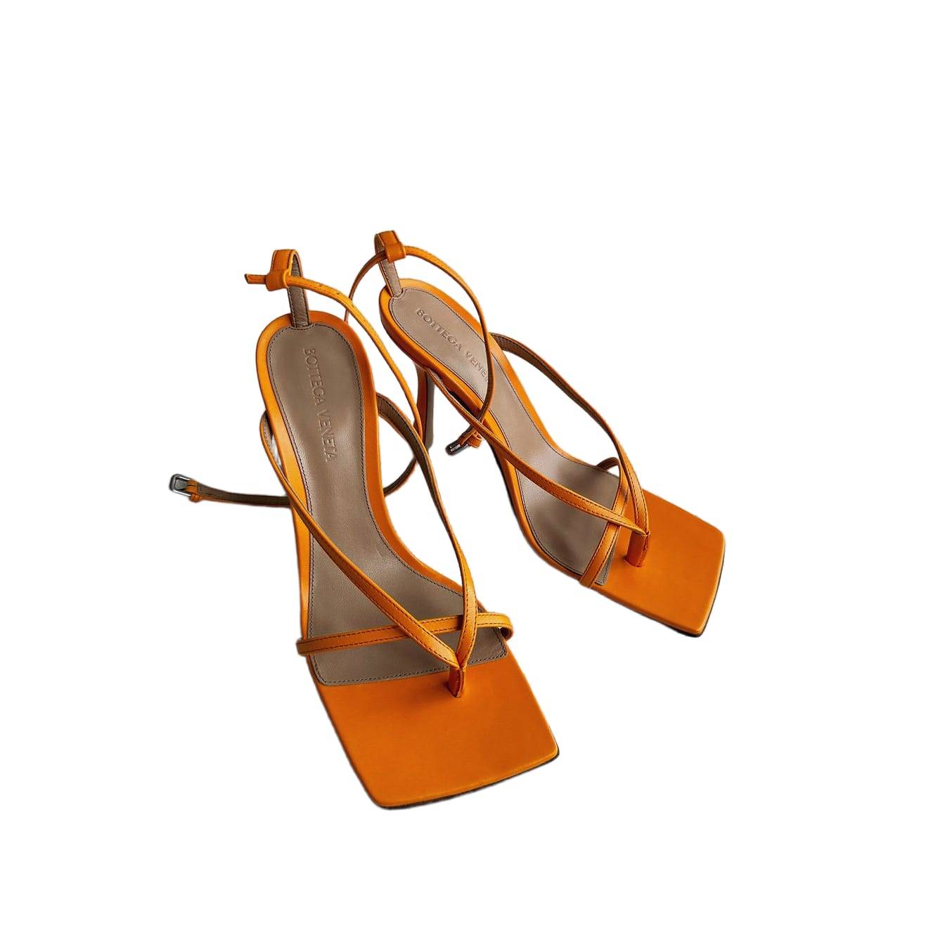 Bottega Veneta  Stretch Leather Strappy Thong Sandals