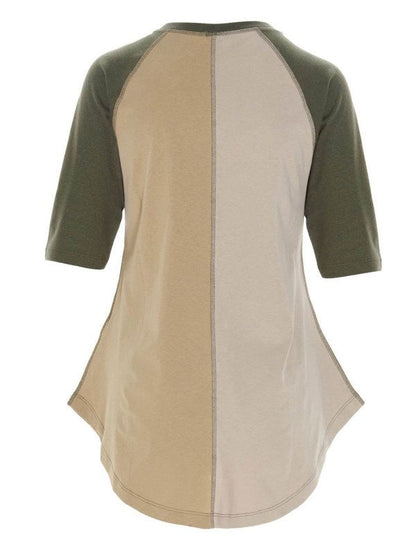 Loewe Anagram t-shirt in beige and army green