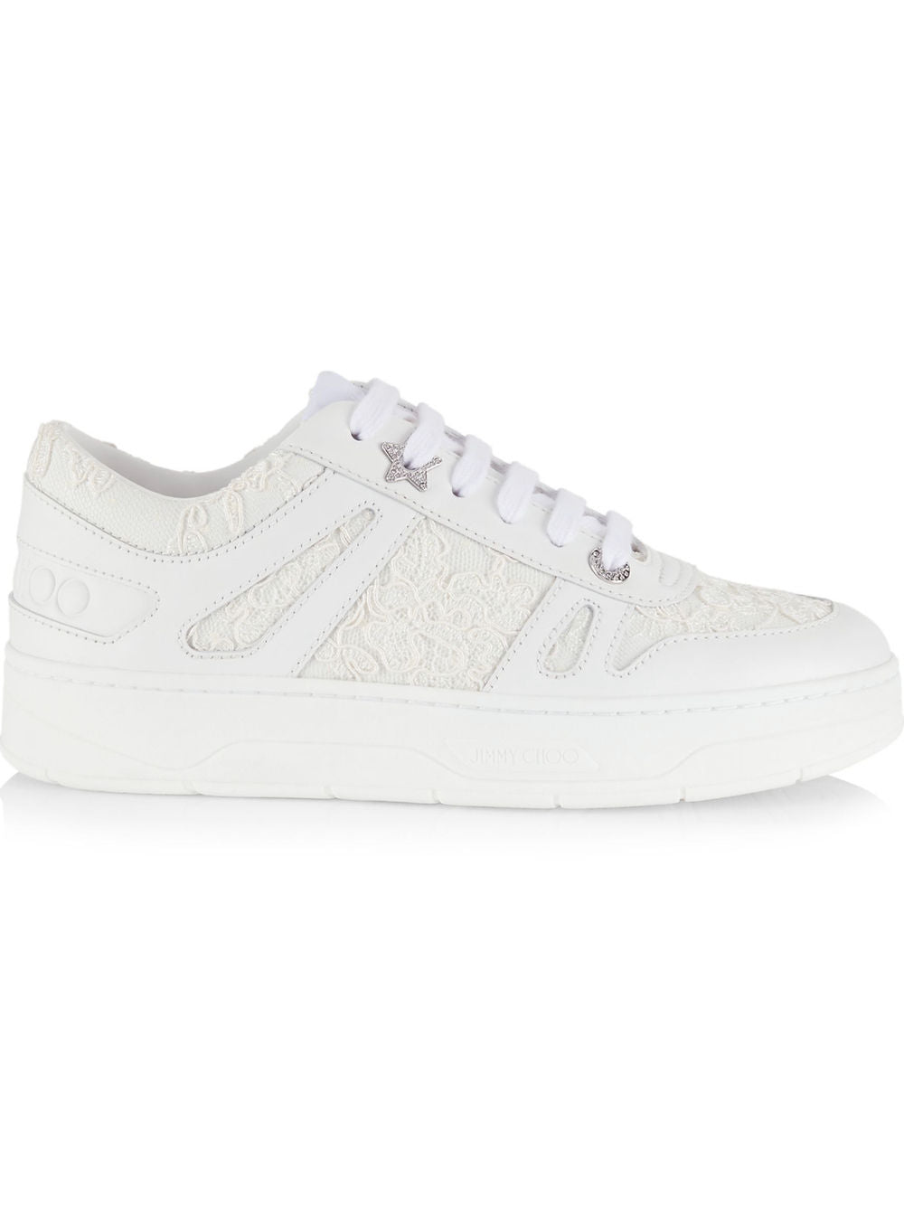 Jimmy Choo Hawaii Lace Low-Top Sneakers