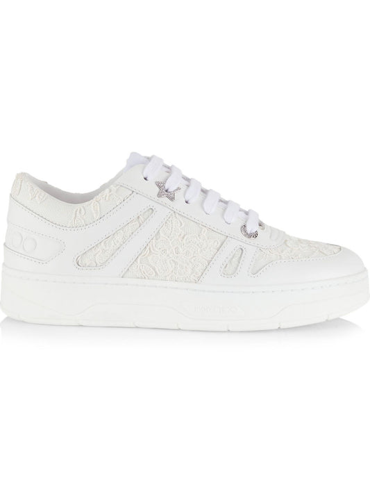 Jimmy Choo Hawaii Lace Low-Top Sneakers