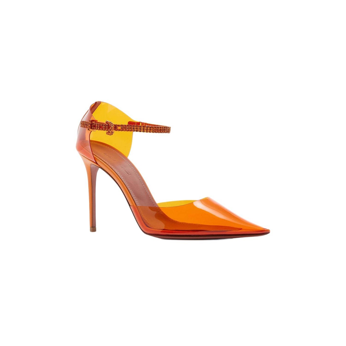 AMINA MUADDI Ursina Crystal-Embellished PVC Pumps