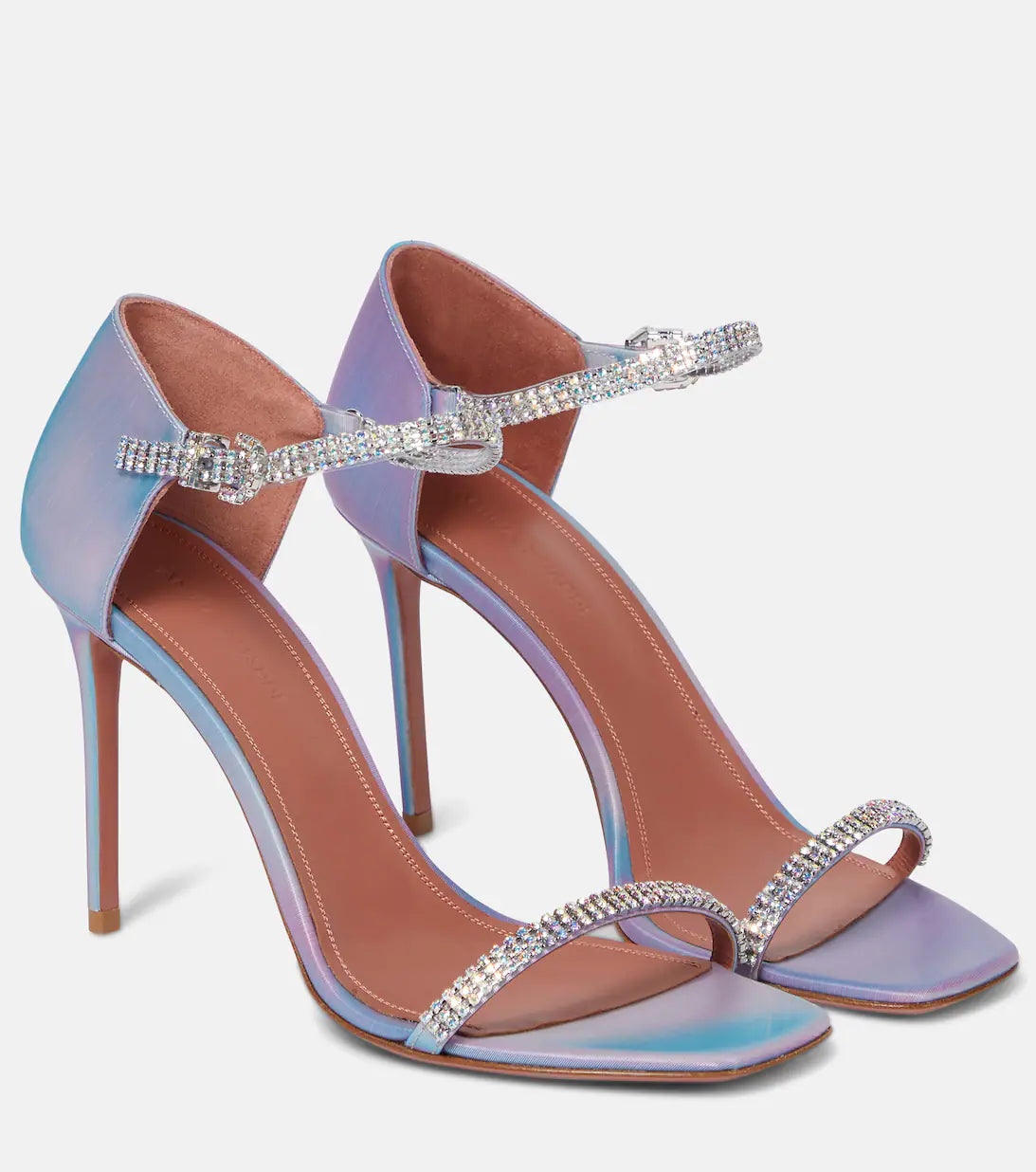 AMINA MUADDI Ursina embellished leather sandals