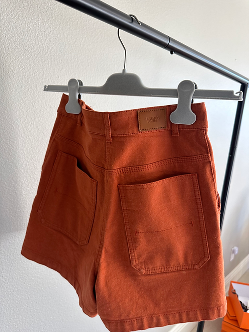 HERMES Shorts in Stretch Denim