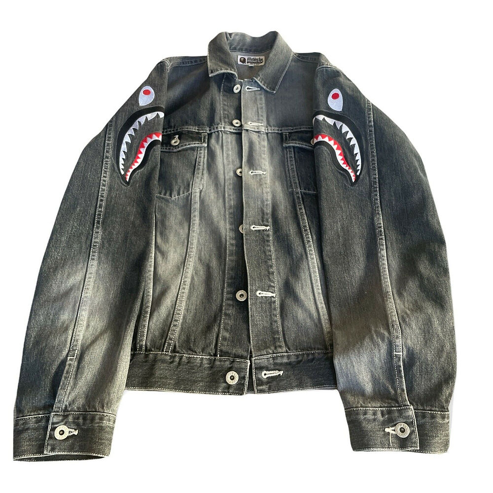 BAPE denim jacket.