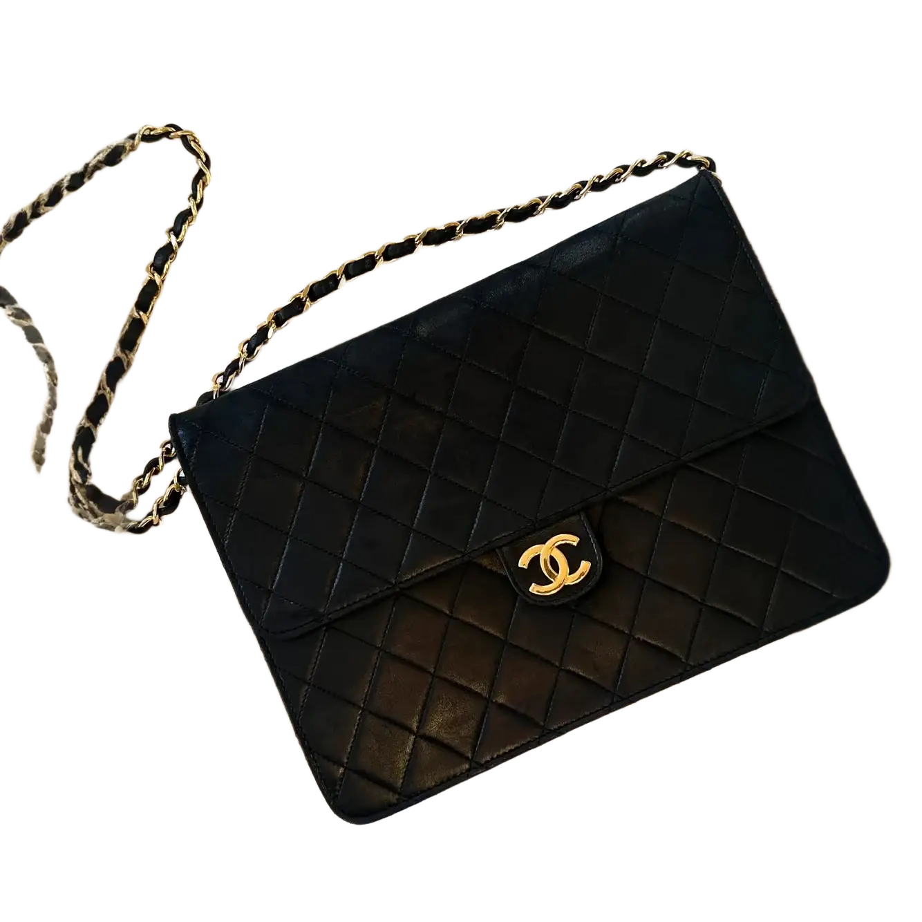 CHANEL Vintage Quilted Matelasse 25 Chain Shoulder Bag