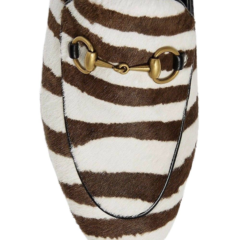 GUCCI Shoes | Gucci Jordaan Loafers Zebra-Print Calf-Hair