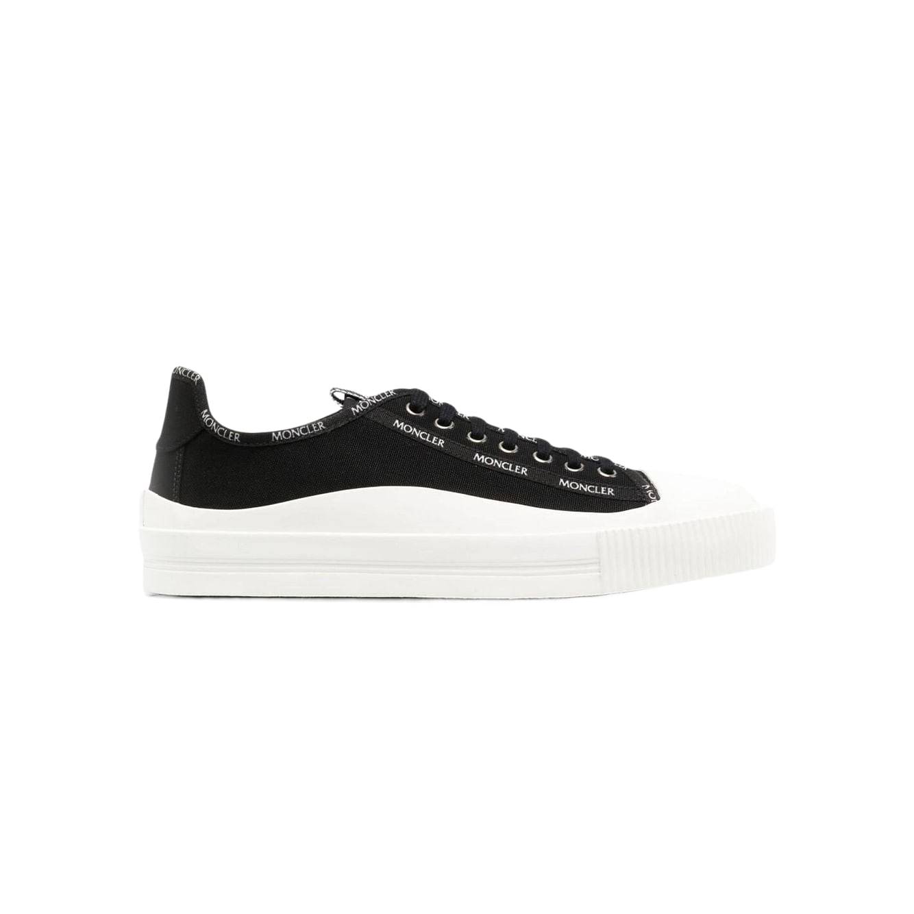 MONCLER Black Canvas Glissiere Sneakers