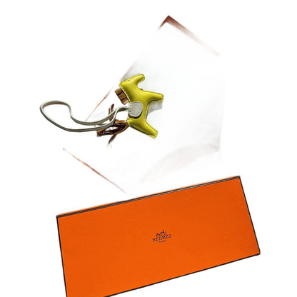 HERMES RODEO PM LIME CHARM