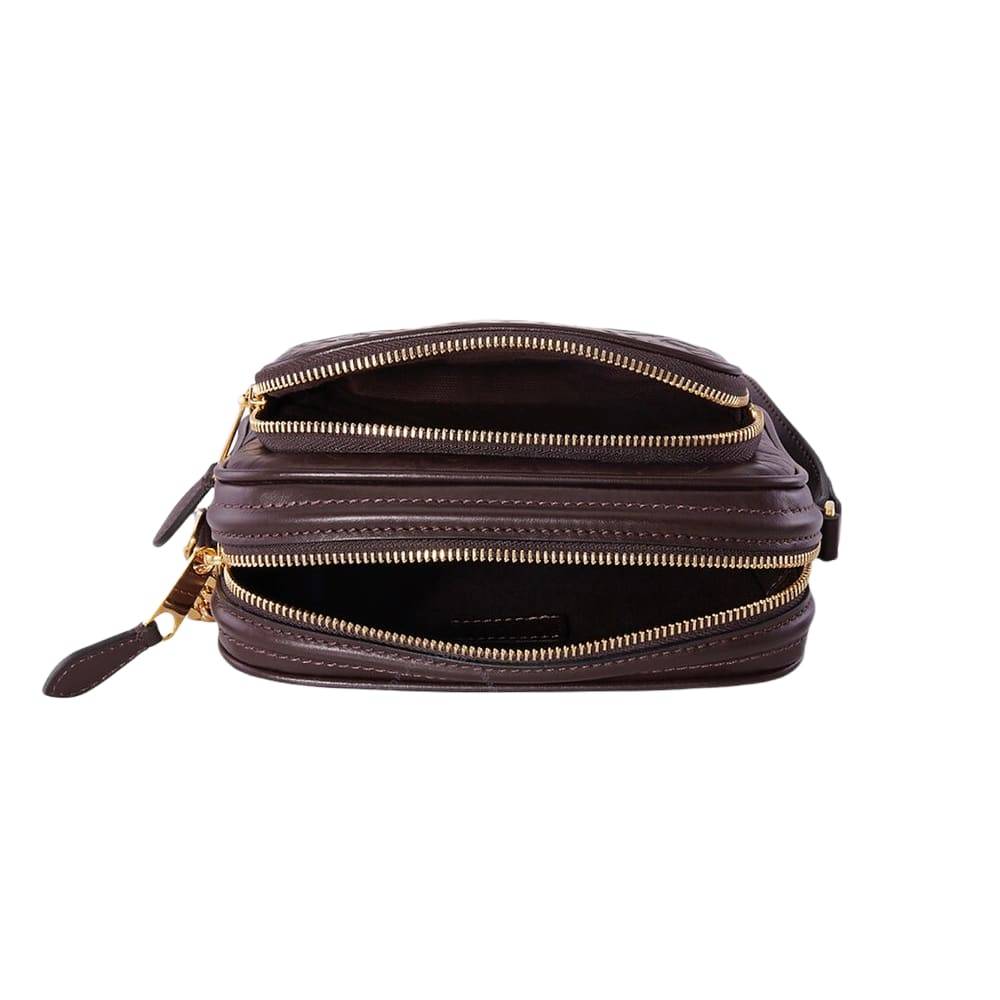 BURBERRY Monogram Leather Camera Bag