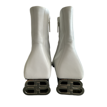 BALENCIAGA TYPO BB ANKLE BOOTS