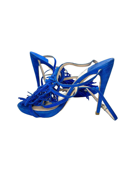 EMPORIO ARMANI BLUE TASSEL HEELS