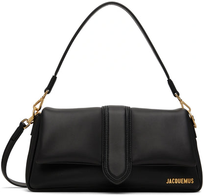 JACQUEMUS Black Le Raphia 'Le Bambimou' Bag