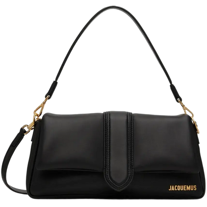 JACQUEMUS Black Le Raphia 'Le Bambimou' Bag