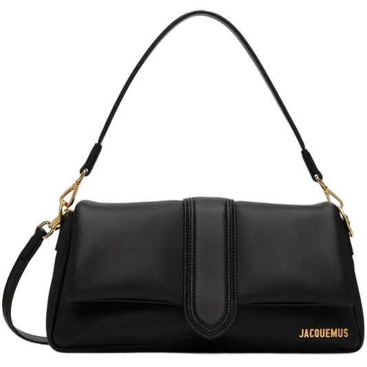 JACQUEMUS Black Le Raphia 'Le Bambimou' Bag