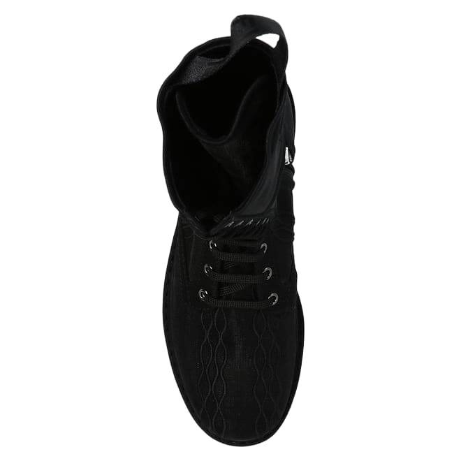 FENDI BLACK ANKLE BOOTS WITH LOGO