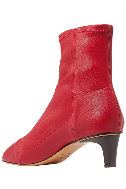 ISABEL MARANT Daevel Stretch-Leather Sock Boots