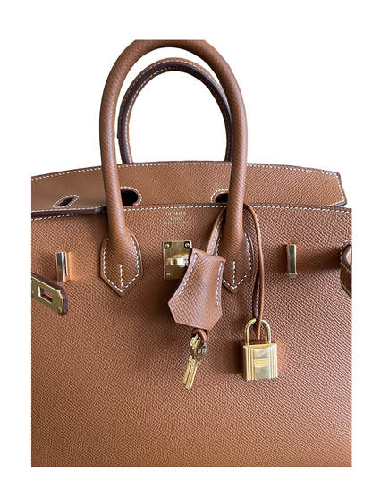 HERMES Epsom Birkin Sellier 25 Gold