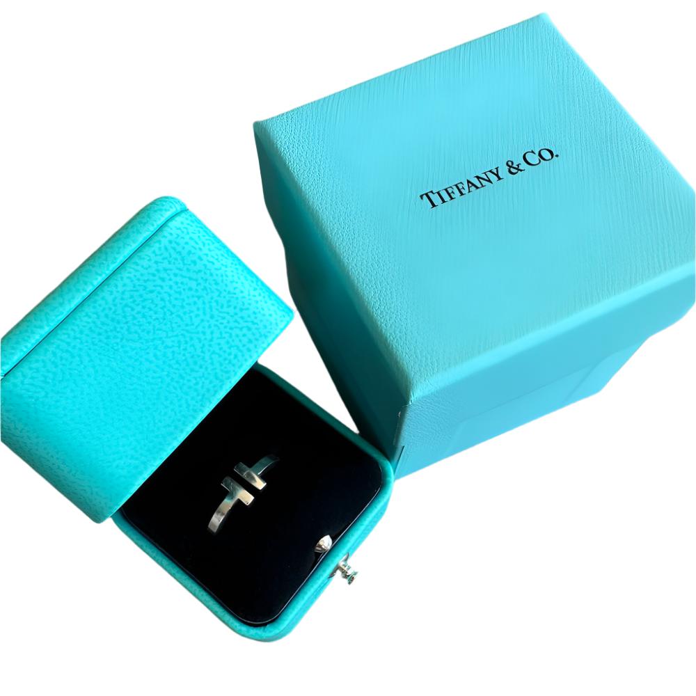 TIFFANY Sterling Silver T Square Ring