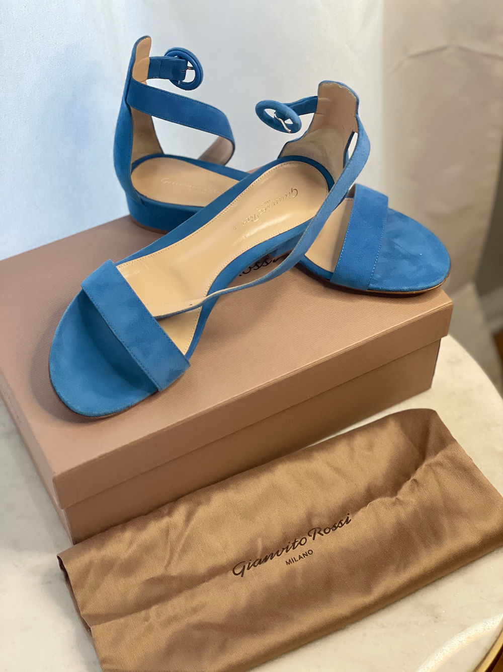 GIANVITO ROSSI Ankle Strap Sandals original Price 595