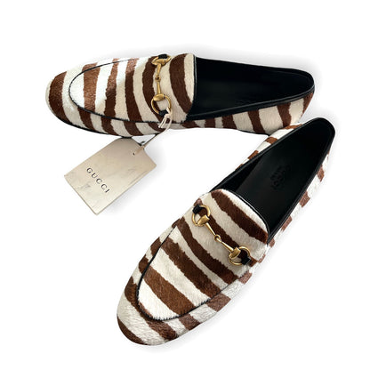 GUCCI Shoes | Gucci Jordaan Loafers Zebra-Print Calf-Hair