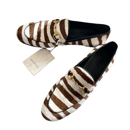 GUCCI Shoes | Gucci Jordaan Loafers Zebra-Print Calf-Hair