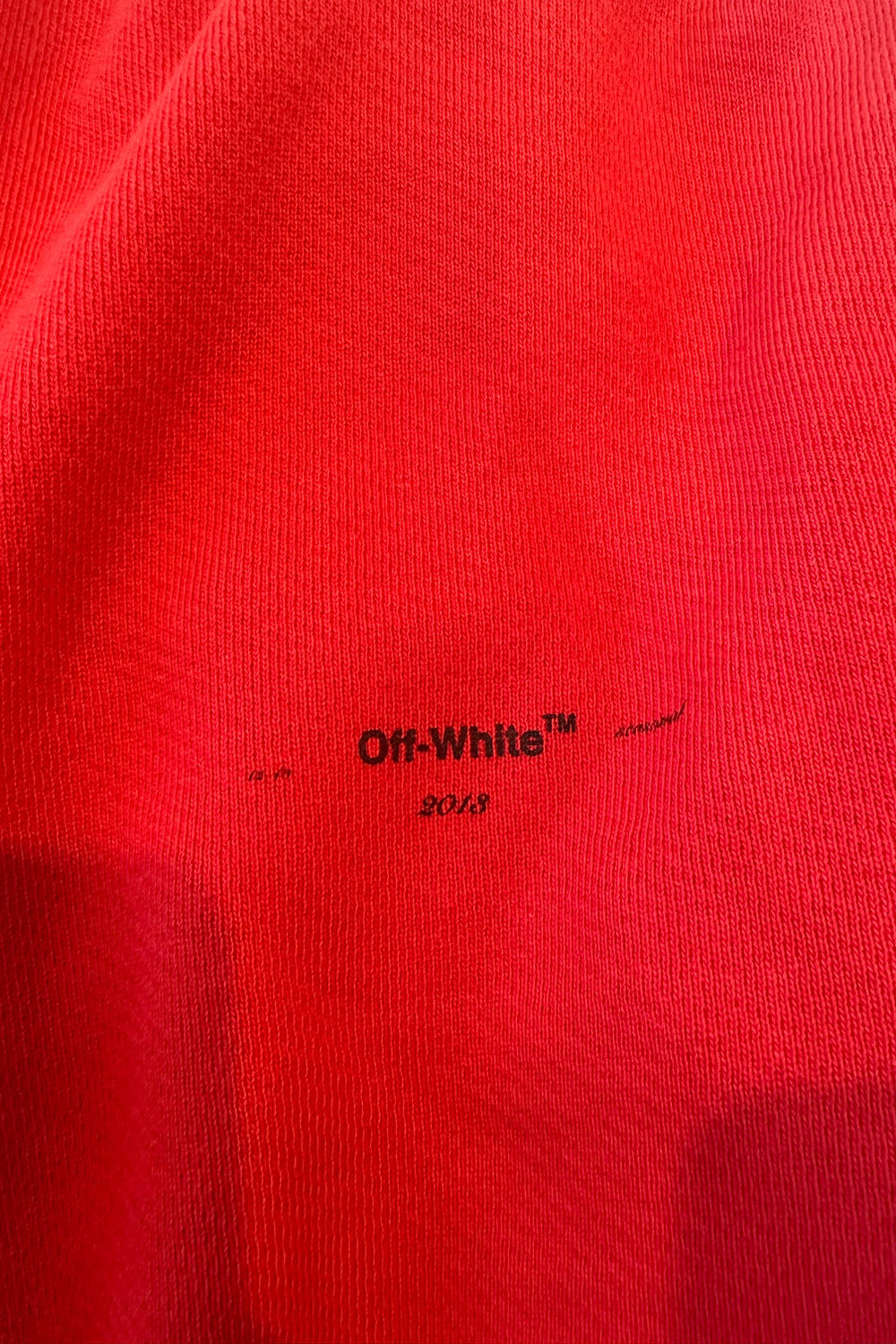 Off-White Sweatpants in Red Cotton