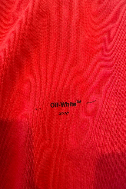 Off-White Sweatpants in Red Cotton