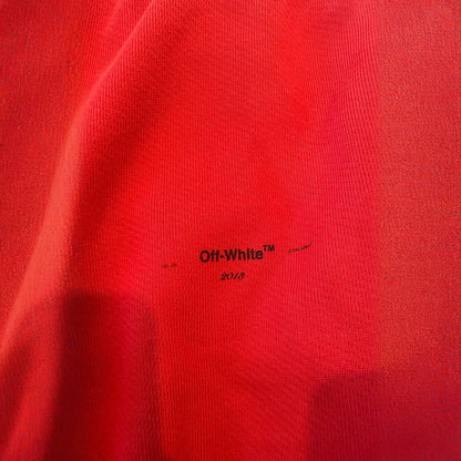 Off-White Sweatpants in Red Cotton