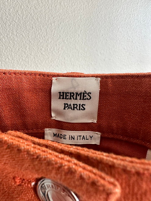 HERMES Shorts in Stretch Denim