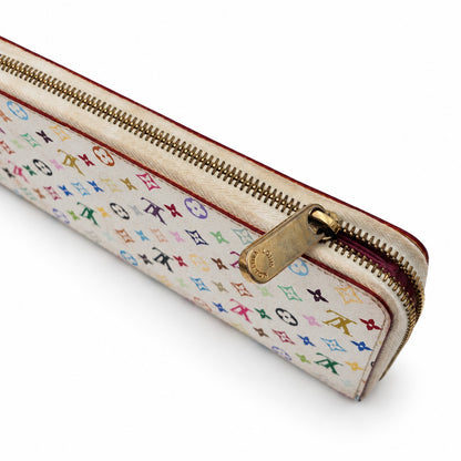 Louis Vuitton Monogram Multicolore Canvas Zippy Wallet White GHW