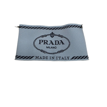 Prada White Intarsia Logo Knit Sweater
