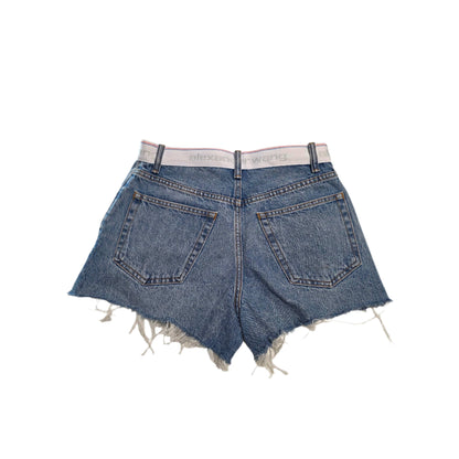 Alexander Wang Women's High Rise Bite Denim Short in Vintage Light Indigo